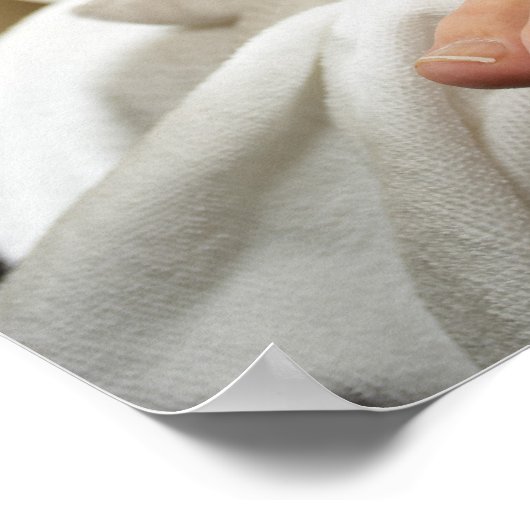 Fußmassage mit Öl Poster (Ecke)