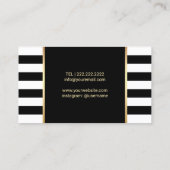 Fußmassage Podiatrist Handler Moderne Streifen Visitenkarte (Rückseite)