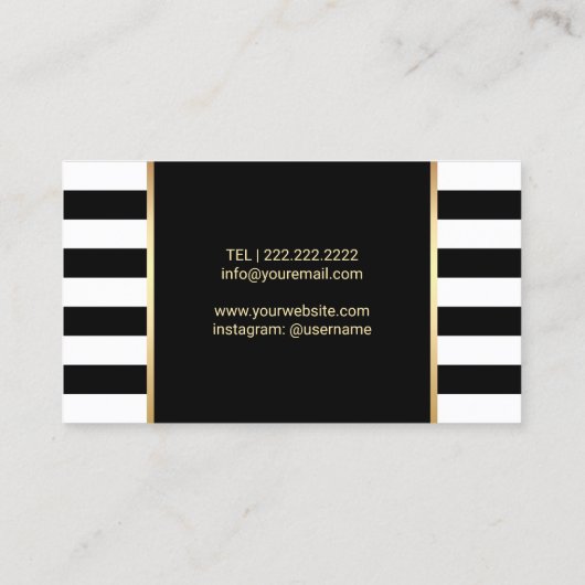 Fußmassage Podiatrist Handler Moderne Streifen Visitenkarte (Rückseite)