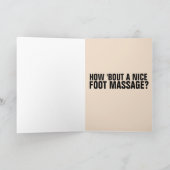 FUSSMASSAGE ROMANCE GREETCARDS KARTE (Innenseite)