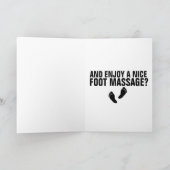 FUSSMASSAGE ROMANCE GREETCARDS KARTE (Innenseite)