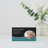 Fußmassage Therapeut Business Cards Visitenkarte (Stehend Vorderseite)