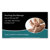 Fußmassage Therapeut Magnetic Business Cards Magnetische Visitenkarte (Vorderseite)