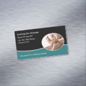 Fußmassage Therapeut Magnetic Business Cards Magnetische Visitenkarte (Beispiel)