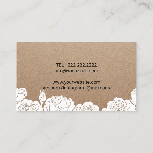 Fußmassage Therapeut Podiatrist Floral Kraft Visitenkarte (Rückseite)