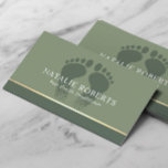 Fußmassage Therapeut Podiatrist Sage Green WELLNES Visitenkarte<br><div class="desc">Foot Massage Therapist Podiatrist Elegant Beruflichen Wellness-Center #2 Visitenkarten.</div>