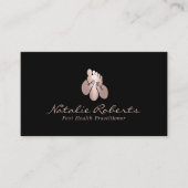 Fußmassagetherapeut Podiatrist Pedicure Visitenkarte (Vorderseite)