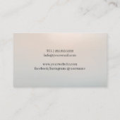 Fußmassagetherapie für Podiatriker Klassisches Sil Visitenkarte (Rückseite)