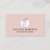 Fußmassentherapeut Podiatrist Wellness-Center Mini Visitenkarte (Vorderseite)