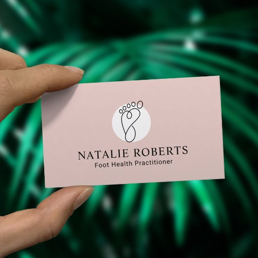 Fußmassentherapeut Podiatrist Wellness-Center Mini Visitenkarte