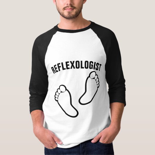 FUSSMASSEUSE REFLEXOLOGISTISCHE T - SHIRT (Vorderseite)