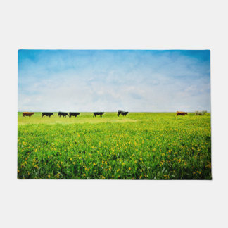 Fußmatte "bis die Kühe kommen Zuhause "