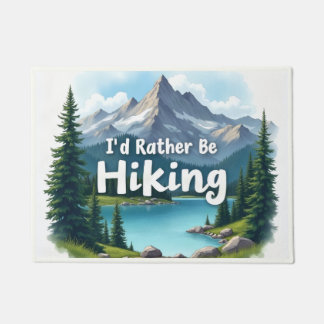 Fußmatte 'Lieber wandern'