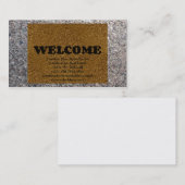 Fußmatte Visitenkarte (Vorne/Hinten)