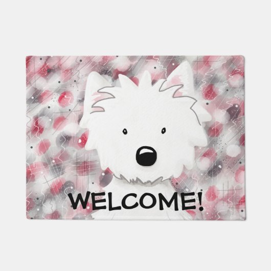 Fußmatte Westie Eindrucks-#2 (Vorderseite)