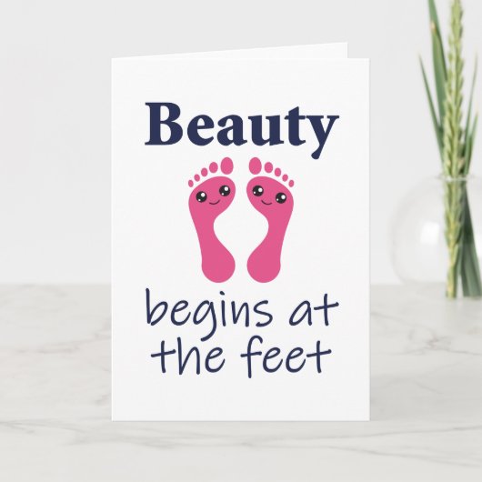 Fußpflege Chiropodist Nail Salon Geschenk Karte (Vorderseite)