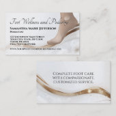Fußpflege Fußreflexzonenmassage Visitenkarte (Vorne/Hinten)