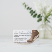 Fußpflege Fußreflexzonenmassage Visitenkarte (Stehend Vorderseite)