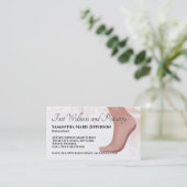 Fußpflege Fußreflexzonenmassage Visitenkarte (Stehend Vorderseite)