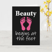 Fußpflege-Pediküre Chiropodist Nail Salon Geschenk Karte (Gelbe Blume)