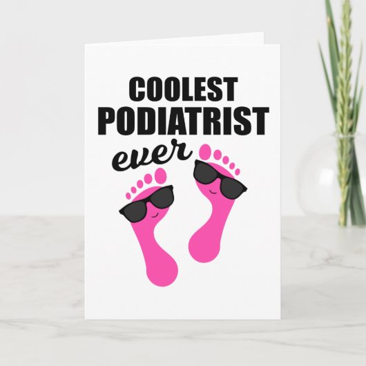 Fußpflege Pediküre Podiatrist Nail Salon Geschenk Karte (Vorderseite)