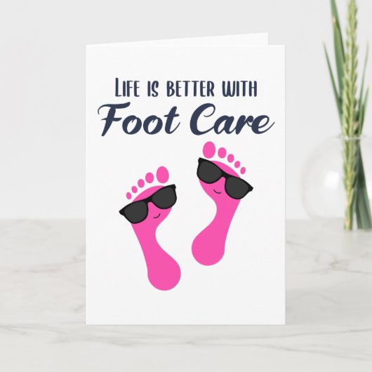 Fußpflege Pediküre Podiatrist Nail Salon Geschenk Karte (Vorderseite)