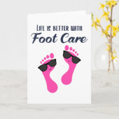 Fußpflege Pediküre Podiatrist Nail Salon Geschenk Karte (Gelbe Blume)
