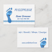 Fußpflege Pediküre Visitenkarte (Vorne/Hinten)