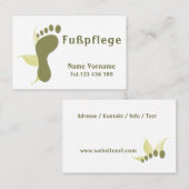 Fußpflege Pediküre Visitenkarte (Vorne/Hinten)