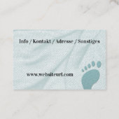 Fußpflege Pediküre Visitenkarte (Rückseite)