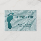 Fußpflege Pediküre Visitenkarte (Vorderseite)