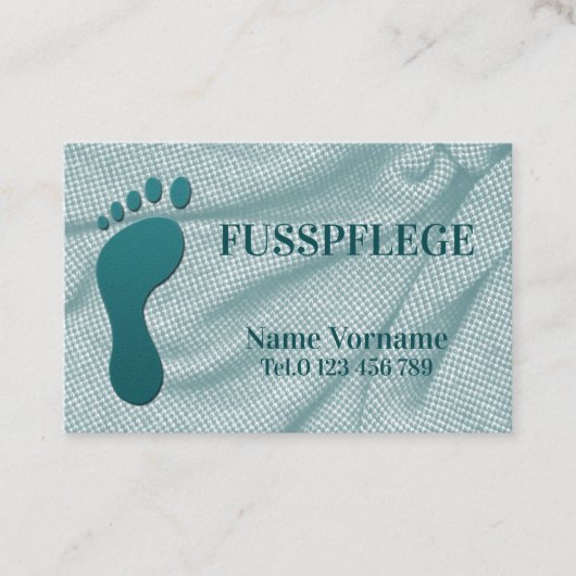 Fußpflege Pediküre Visitenkarte (Vorderseite)