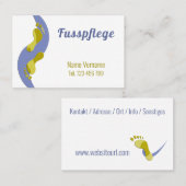 Fußpflege Pediküre Visitenkarte (Vorne/Hinten)