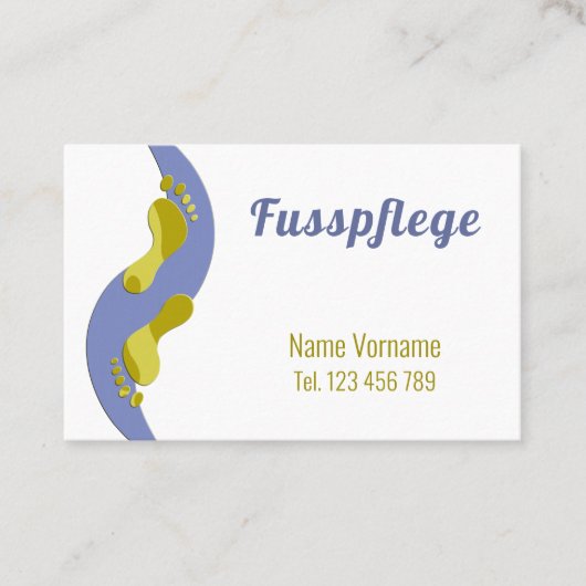 Fußpflege Pediküre Visitenkarte (Vorderseite)