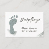 Fusspflege Pediküre Visitenkarte (Vorderseite)