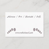 Fusspflege Pediküre Visitenkarte (Rückseite)