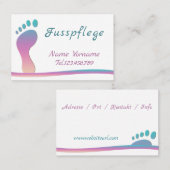 Fußpflege Pediküre Visitenkarte (Vorne/Hinten)