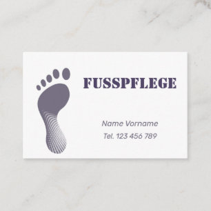Fusspflege Pediküre Visitenkarte