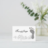 Fußpflege Pediküre Visitenkarte (Stehend Vorderseite)