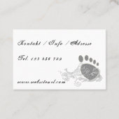 Fußpflege Pediküre Visitenkarte (Rückseite)