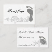 Fußpflege Pediküre Visitenkarte (Vorne/Hinten)