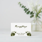 Fusspflege Pedis Visitenkarte (Stehend Vorderseite)