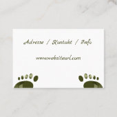 Fusspflege Pedis Visitenkarte (Rückseite)