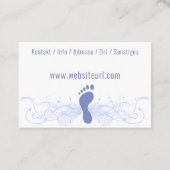 Fusspflege Podologe Visitenkarte (Rückseite)