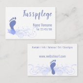 Fusspflege Podologe Visitenkarte (Vorne/Hinten)