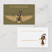 Fusspflege Podologe Visitenkarte (Vorne/Hinten)