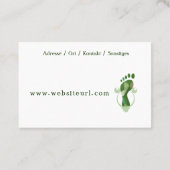 Fusspflege Podologe Visitenkarte (Rückseite)