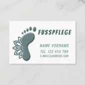 Fusspflege Podologe Visitenkarte (Vorderseite)
