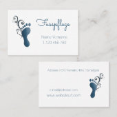 Fusspflege Podologe Visitenkarte (Vorne/Hinten)