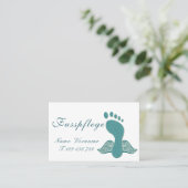 Fusspflege Podologe Visitenkarte (Stehend Vorderseite)